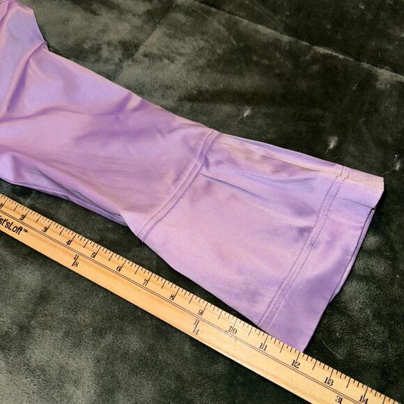 Iz Byer California Lavender Satin Like Button Baby Doll Trench Coat Size Medium - Picture 7 of 9